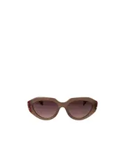 cat-eye frame gradient-lenses sunglasses 53 Brown