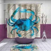 Blue Crab Shower Curtain