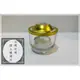 防風玻璃燭台*1個(直徑5.5公分、 高6公分)+100%純天然有機大豆鐵殼蠟燭*1個