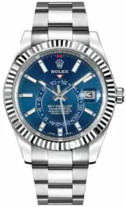 Authentic Rolex Sky-Dweller Blue Dial 42mm Luxury Men's Pilot Watch 326934-0003