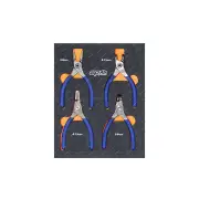 SP Tools 4Pcs of Circlip Plier Set - 0.9mm Tip Diameter Sets 3-9mm & 8-13mm