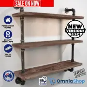 Artiss Display Shelves Wall Brackets Bookshelf Industrial DIY Pipe Shelf Rustic