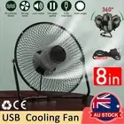 8'' Portable USB Powered Table Fan USB Desk Fan Small Mini Quiet Personal Cooler