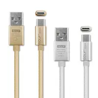 在飛比找PChome24h購物優惠-GOLF USB 轉 Type-C QC2.0 太空鋁系列網