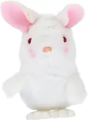 MOLUCKFU Wind Up Bunny for Funny Jumping Rabbit Compact Windup for Parties Engaging Plush for Fun Playtime