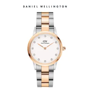 Daniel Wellington 手錶 Iconic Link Lumine 28mm/32mm水鑽精鋼錶(DW00100358 DW00100359)/ 32mm