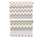 [Missoni Home] Missoni Home Zig-zag Placemats (set Of Two) ONE SIZE NEUTRALS/BLUE