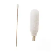 100pcs 6" Cleanroom Large Foam Over Cotton Bud Tipped Cleaning Swabs with