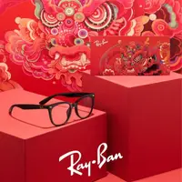 在飛比找momo購物網優惠-【RayBan 雷朋】2024龍年限量款☆ 貓眼方框光學眼鏡