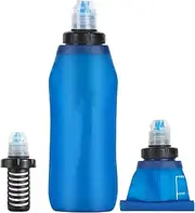 Efficient Water filtrations Bottle - Compact Filtration Bottle, Survival Gear Water Bottle | Filtered Camping Water Bottle, Purified Travel Filter Water Bottle for Camping, Hiking, Mountaineering
