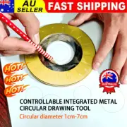 Adjustable Circle Drawing Ruler Tool Rotatable Round Compass Stretch RulerQT