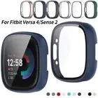 For Fitbit Versa 4 Fitbit Sense 2 Shell Hard PC Screen Protector Case Cover
