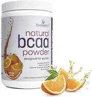 BCAA Powder Preworkout for Women - BCAA Amino Sweetened Naturally with Stevia, Erythritol, and Monk Fruit - 40 Servings + Free Delicious Recipe Guide PDF (Orange Crush Flavor)