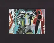 8X10" Matted Print Art Picture Painting Pablo Picasso: Woman's Bust, 1965