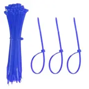 Zip Ties Plastic Cable Ties, Wire Tie 6 Inch - (100 Pack, Dark Blue)
