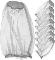BESPORTBLE 8Pcs Portable Mosquito Hat Nets Lightweight Mesh Insect Protection for Outdoor Activities Hiking Fishing Camping Breathable Comfortable Bug Nets for Insect Defense