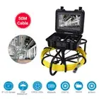 9"50M Pipe Drain Pipeline Inspection Cleaner Industrial Sewer Camera Video 8GB.