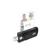 Adesso SCR-200 ADESSO TAA CAC USB PORTABLE SMART CARD READER, WITH SD SLOT , SUP