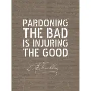 Dictionary Page Quote Benjamin Franklin Pardoning Canvas Wall Art Print Poster