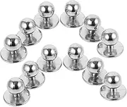 Operitacx 100pcs Chef Uniform Buttons Clothes Buttons Suits Sewing Button Chef Uniforms Buttons Chef Clothing Button Chef Coat Button Buttons for Coats Chef Jacket Buttons Silver Nylon