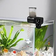 Generic | Fish Feeder for Aquarium | Automatic Food Dispenser 500ml | Battery Powered Aquarium Food Feedered for Vacation and Tank Care, Supplies for Daily Use Pond Home Travel Beginners