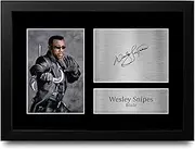 HWC Trading FR A4 Wesley Snipes Blade Gifts Printed Signed Autograph Picture for Movie Memorabilia Fans - A4 Framed