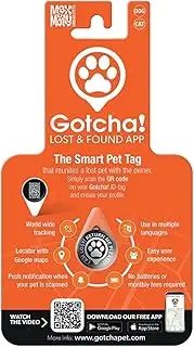 Smart Pet ID Tag with QR Code (Black)