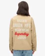 Embroidered Chore Jacket | Canyon Beige