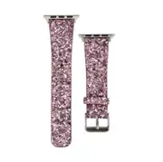 Fashion Glitter Ladies Watch Strap For Apple 2/3 Generation 42/44/45MM Bracelet - Purple