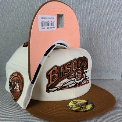 Buffalo Bisons New Era 7 3/8 Fitted Hat MiLB Topperz Cap Club Copper Exclusive