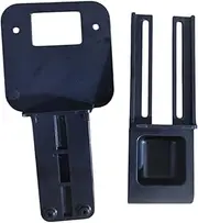 Cat Door Latch Childproof Security Equipment Without Pet Gates Keeps Dogs Out of Litter & Food Adjustable Door Strap, Black