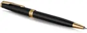 Parker Sonnet Black Lacquer Gold Trim Ballpoint Pen