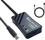 WNNZVCC Sega Saturn to HDMI Converter，RGB Signal Output from Sega Saturn to HDMI Converter, HDMI Cable for Sega Saturn Consoles, Supports Resolution 1080P/720P, Screen 16:9/4:3 Ratio Switching.