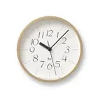 Lemnos Wall Clock Analog Plywood Natural Color Wood RIKI clock S WR-0312S