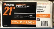 Paslode Collated Framing Nails 3-1/4” x .131 Smooth Shank Plastic (2000 per Box)
