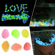 10/50Pcs Glow in the Dark Pebbles Stones Garden Walkway Aquarium Fish Tank