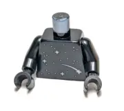 Lego - Minifigure Torso - Black, Stars, Space, Earth