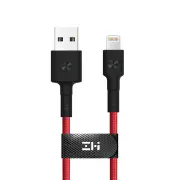 AL833 2M Lightnning for Fast Charging Data Cable from Xiaomi Eco-System for iPhone S8 Plus X RED COLOR
