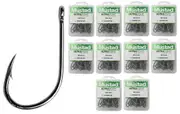 10 Boxes of Mustad 10829NPBLN Big Gun Kirbed Chemically Sharpened Fishing Hooks