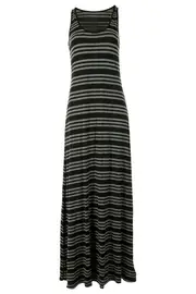 Organic Stripe Maxi Dress--MET-BOD1108