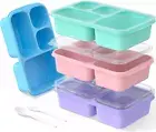 4 Pieces Bento Lunch Box-Snack Box Containers Meal Prep Container Microwave Safe