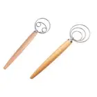 Dough Whisk Stainless Steel Dough Whisk Dutch Bread Dough Hand Mixer4663