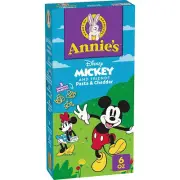 Annie's Disney Mickey & Friends, Macaroni and Cheese Dinner, Pasta & Cheddar, 6