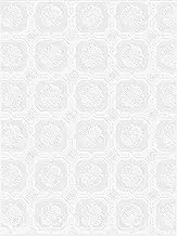 Graham and Brown 12011 Small Square Paintable Wallpaper Roll, White