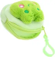 [Veemoon] Plush Coin Purse Cute Wallet for Soft Earphone Storage Bag Change Pouch for Coins Keys Earbuds Portable Cartoon Animal Accessory