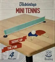 WEMBLEY MINI Tabletop Tennis / Ping Pong Set -USA SELLER
