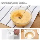 (Silver)Handheld Milk Frother Electric Foam Maker For Coffee Lattes Eggs Drin US