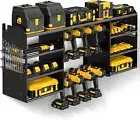 Large Power Tool Organizer Wall Mount, 4 Layer Heavy Duty Drill Holder, MetalLar