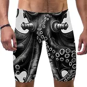 [FNETJXF] Swim Jammers for Men, Men's Swimwear, Ocean Tropical Fish Coral