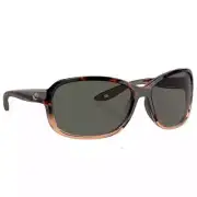 Costa Seadrift Shiny Tortoise Fade Sunglasses w/Gray 580G M 06S9114-91140460